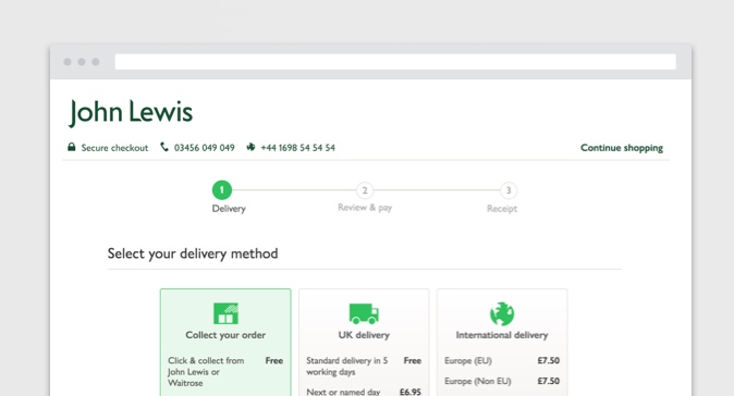 John Lewis Checkout Thumbnail